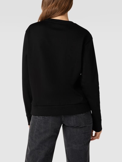 HUGO Sweatshirt mit Label-Schriftzug Black 5