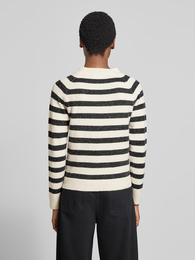 VERO MODA Regular fit pullover met strepen model 'DOFFY' Zwart - 5
