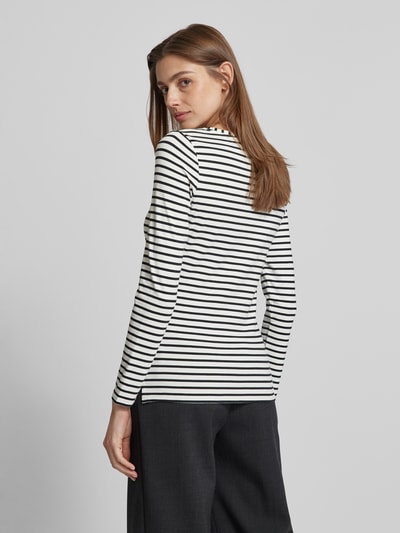 Oui Longsleeve mit U-Boot-Ausschnitt Modell 'SUMIKO' BLACK 5