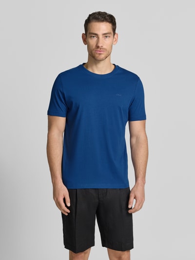 s.Oliver RED LABEL Regular Fit T-Shirt aus reiner Baumwolle Royal 4