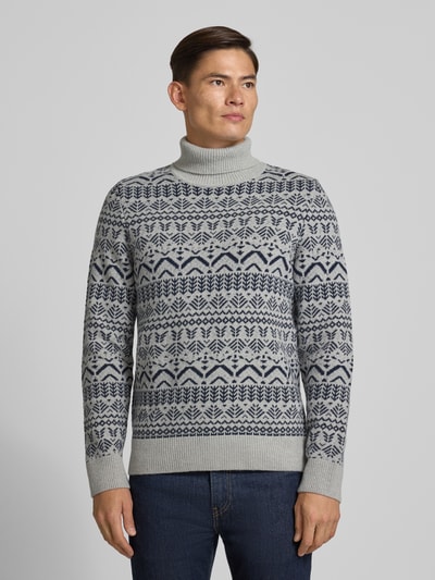 Brax Strickpullover mit gerippten Abschlüssen Modell 'BRIAN' Beige 4