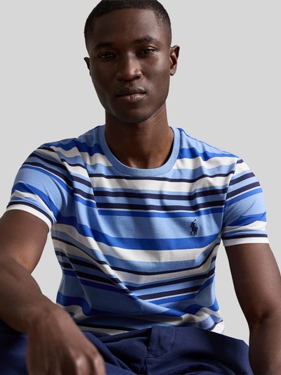 Polo Ralph Lauren męski t-shirt o kroju regular fit z czystej bawełny Jasnoniebieski 3