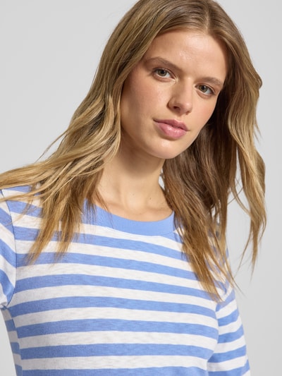 Marc O'Polo Denim Langarmshirt aus reiner Baumwolle Bleu 3