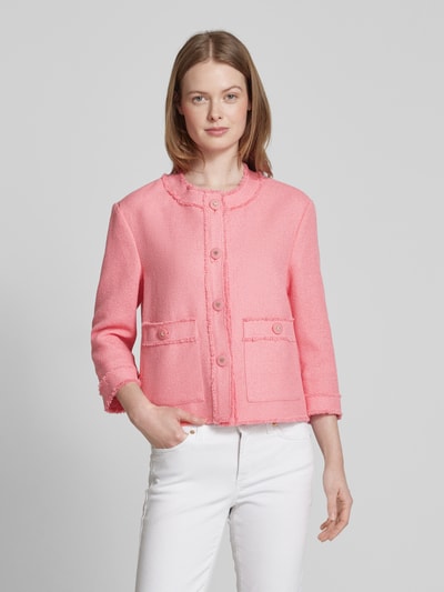 WHITE LABEL Blazer met franjes Felroze - 4