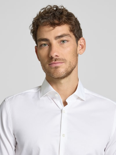 HUGO Slim Fit Business-Hemd mit Haifischkragen Modell 'Kason' Weiss 3