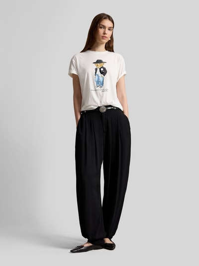Polo Ralph Lauren T-Shirt mit Bären-Print Weiss 1