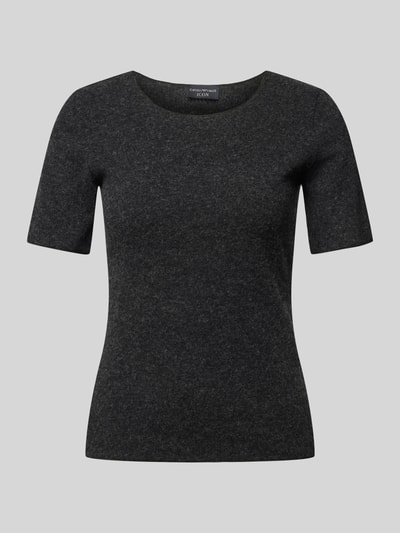 Emporio Armani Wollshirt mit Rundhalsausschnitt Anthrazit 1