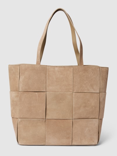 Marc O'Polo Shopper mit Allover-Muster Modell 'MEERI' Taupe 4