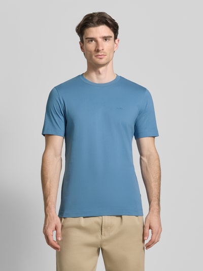 BOSS Regular Fit T-Shirt aus reiner Baumwolle Modell 'Thompson 01' Bleu 4