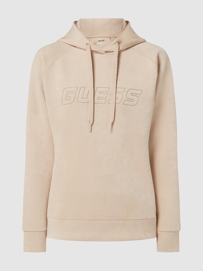 Guess Activewear Hoodie mit Logo Modell 'Euphemia' Taupe 2