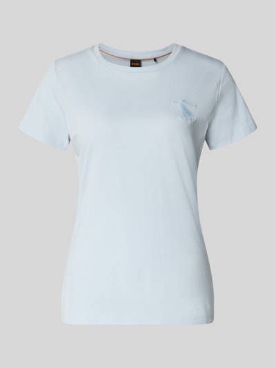 BOSS Orange Regular Fit T-Shirt aus reiner Baumwolle Modell 'C-Elove_4' Hellblau 2