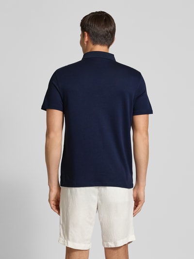 CK Calvin Klein Relaxed Fit Poloshirt mit Logo-Stitching Modell 'SUPIMA' Marine 5
