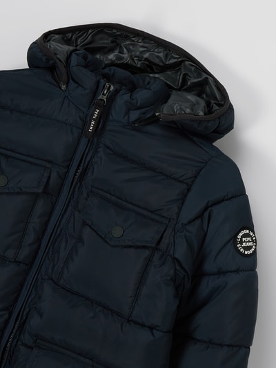 Pepe Jeans Steppjacke mit abnehmbarer Kapuze - Modell 'Grantown' - wasserabweisend Marineblau 2