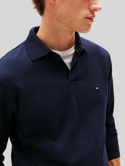 Tommy Hilfiger Regular Fit Poloshirt aus Baumwoll-Mix  Marine 3
