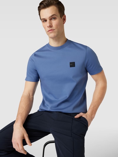 BOSS T-Shirt mit Rundhalsausschnitt Modell 'Tiburt' Bleu 3