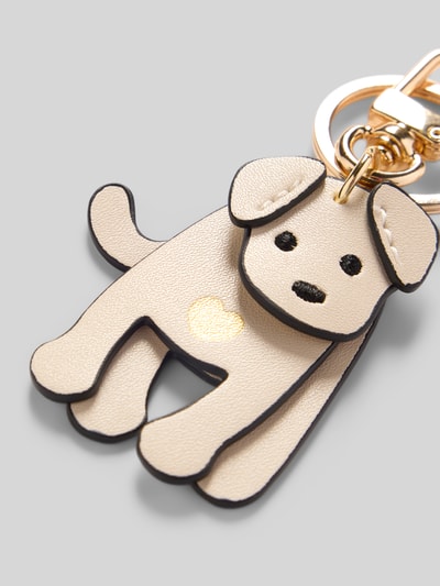 Seidenfelt Schlüsselanhänger mit Motiv-Print Modell 'My Dog' Beige 2