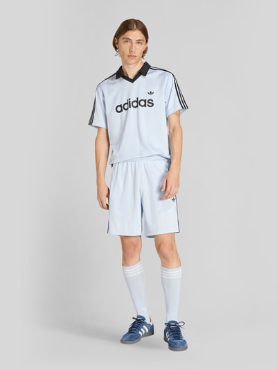 adidas Originals T-Shirt Trikot mit Logo Print Hellblau 1