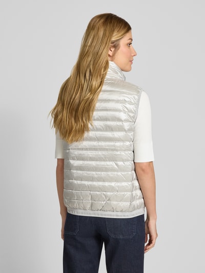 Marc Cain Bodywarmer met opstaande kraag en tweewegsritssluiting Zilver - 5