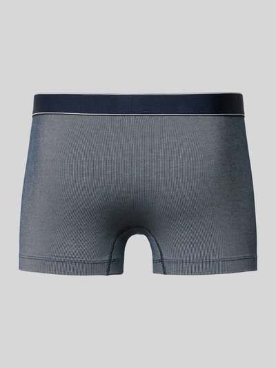 Schiesser Boxershort met elastische band met logo Marineblauw - 3