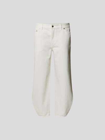 Tibi Balloon Fit Jeans mit Knopfverschluss Weiss 2