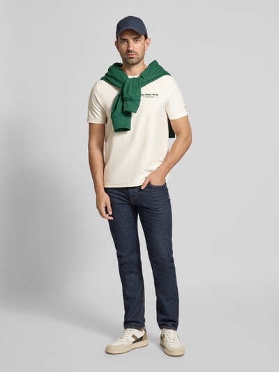 Tommy Hilfiger Regular fit T-shirt van puur katoen Offwhite - 1