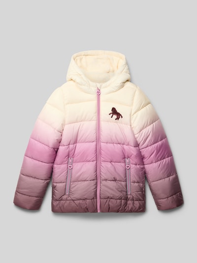 s.Oliver RED LABEL Regular Fit Steppjacke mit Pailletten-Besatz Rosa 1