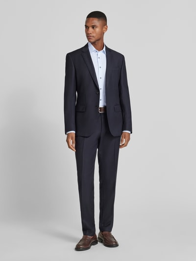 OLYMP Level 5 Slim Fit Businesshemd aus Baumwoll-Mix mit Kentkragen Bleu 1