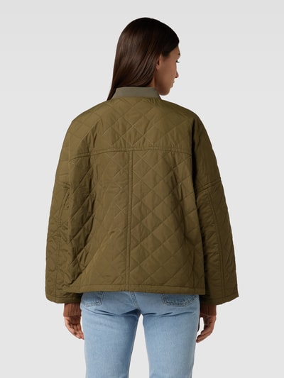 Barbour Steppjacke mit Stehkragen Modell 'Bowhill' Oliv 5