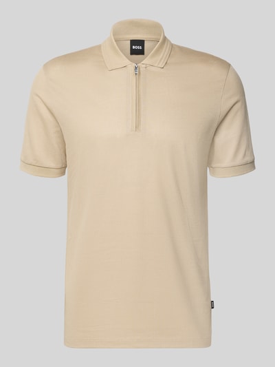 BOSS Regular Fit Poloshirt aus Baumwoll-Lyocell-Mix Modell 'H-PARAS 70' Beige 2