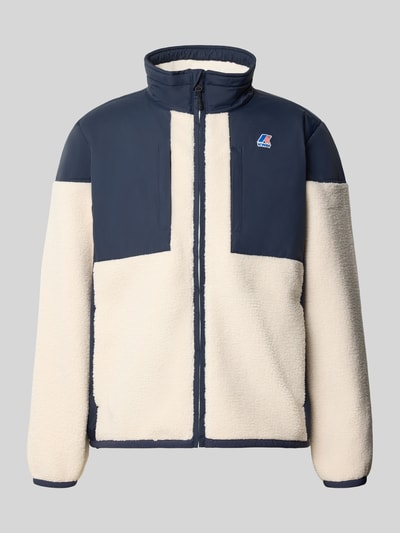 K-WAY Regular Fit Fleecejacke mit Stehkragen Modell 'SIXTE 4.0 ORSETTO' Marine 1