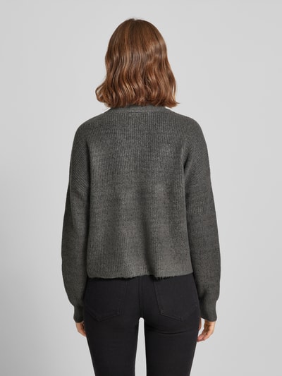 Noisy May Gebreide pullover met schipperskraag, model 'NEWALICE' Middengrijs - 5