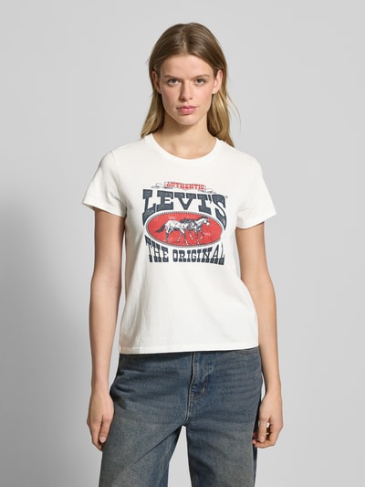 Levi's® T-Shirt mit Label-Print Modell 'THE PERFECT TEE' Beige 4