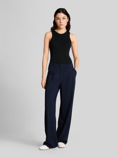 Tom Tailor Denim Slim Fit Top in Rippoptik Black 1