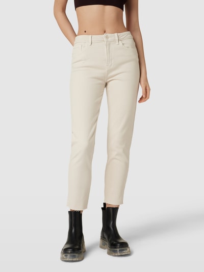 Only Straight Fit Jeans mit Label-Details Beige 4