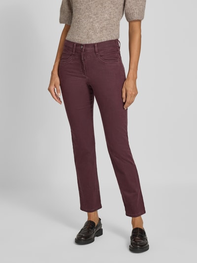 Raphaela By Brax Stoffhose mit Eingrifftaschen Modell 'Laura' Bordeaux 4