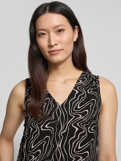 VERO MODA loose fit top van zuivere viscose model 'EASY JOY' Zwart - 3