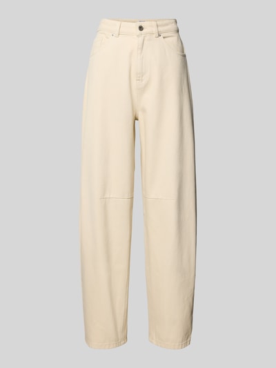 Jake*s Casual Jeansy z szeroką nogawką i szwami działowymi Écru 2