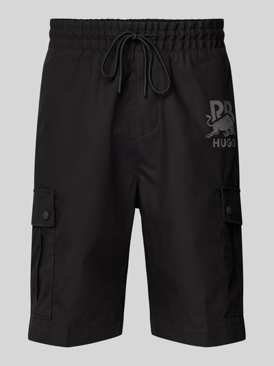 HUGO Cargoshorts mit elastischem Bund Modell 'Garlio' Black 1