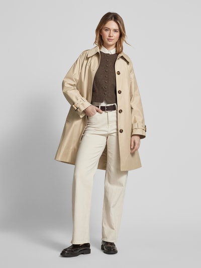 Barbour Trenchcoat mit Taillengürtel Modell 'MAIA' Sand 1