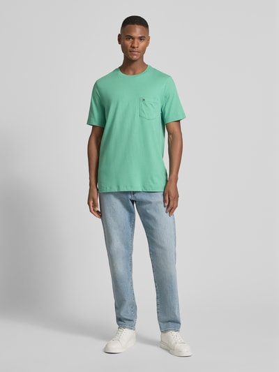 Tommy Hilfiger Regular Fit T-Shirt aus reiner Baumwolle Mint 1