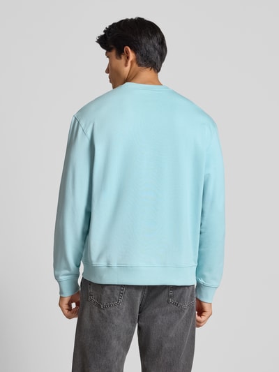 Calvin Klein Jeans Regular Fit Sweatshirt mit Logo-Print Modell 'Terry' Hellblau 5