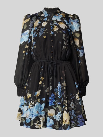 Forever New A-Linie Cocktailkleid aus Lyocell-Mix mit Leinen-Anteil Modell 'Vienna' Dunkelblau 2