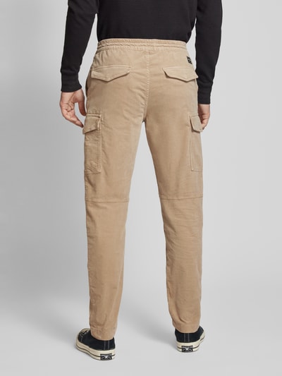 Replay Regular Fit Cordhose mit elastischem Bund Beige 5