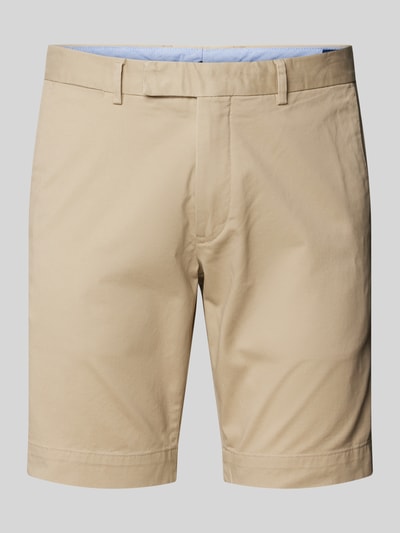 Polo Ralph Lauren Slim Stretch Fit Shorts im unifarbenen Design Beige 1