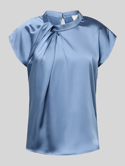 Neo Noir Blouseshirt met opstaande kraag Rookblauw - 2