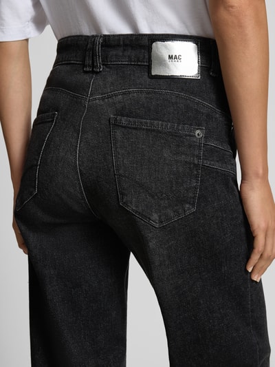 MAC Jeansy o szerokim kroju z dodatkiem wiskozy model ‘Palazzo’ Czarny 3
