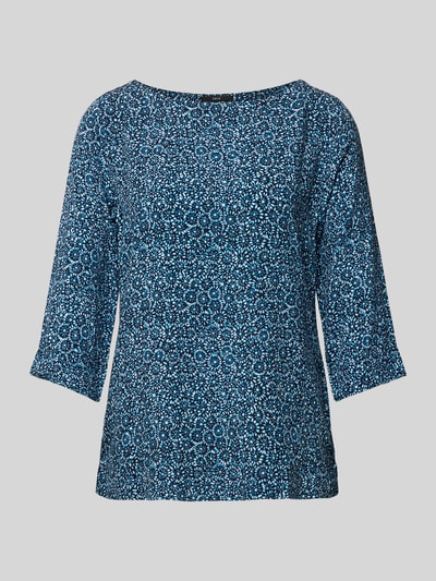 Zero Blouseshirt van viscose met 3/4-mouwen Marineblauw - 2