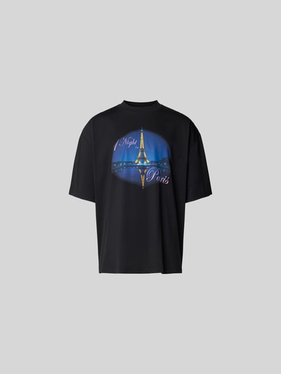 VETEMENTS Oversized T-Shirt mit Motiv-Print Anthrazit 2
