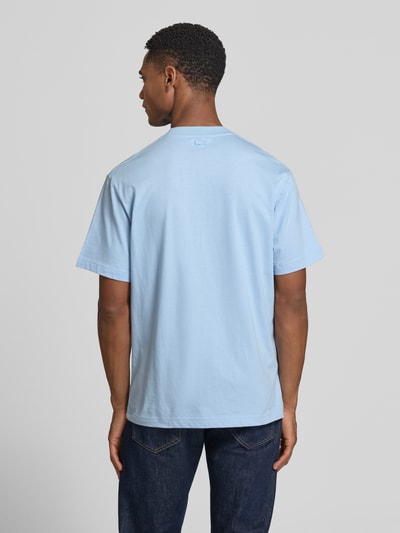 Lacoste Regular Fit T-Shirt aus reiner Baumwolle Hellblau 5