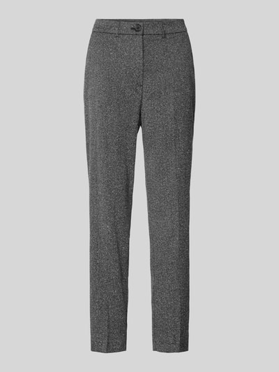 Betty Barclay Slim fit stoffen broek met persplooien Antraciet - 2